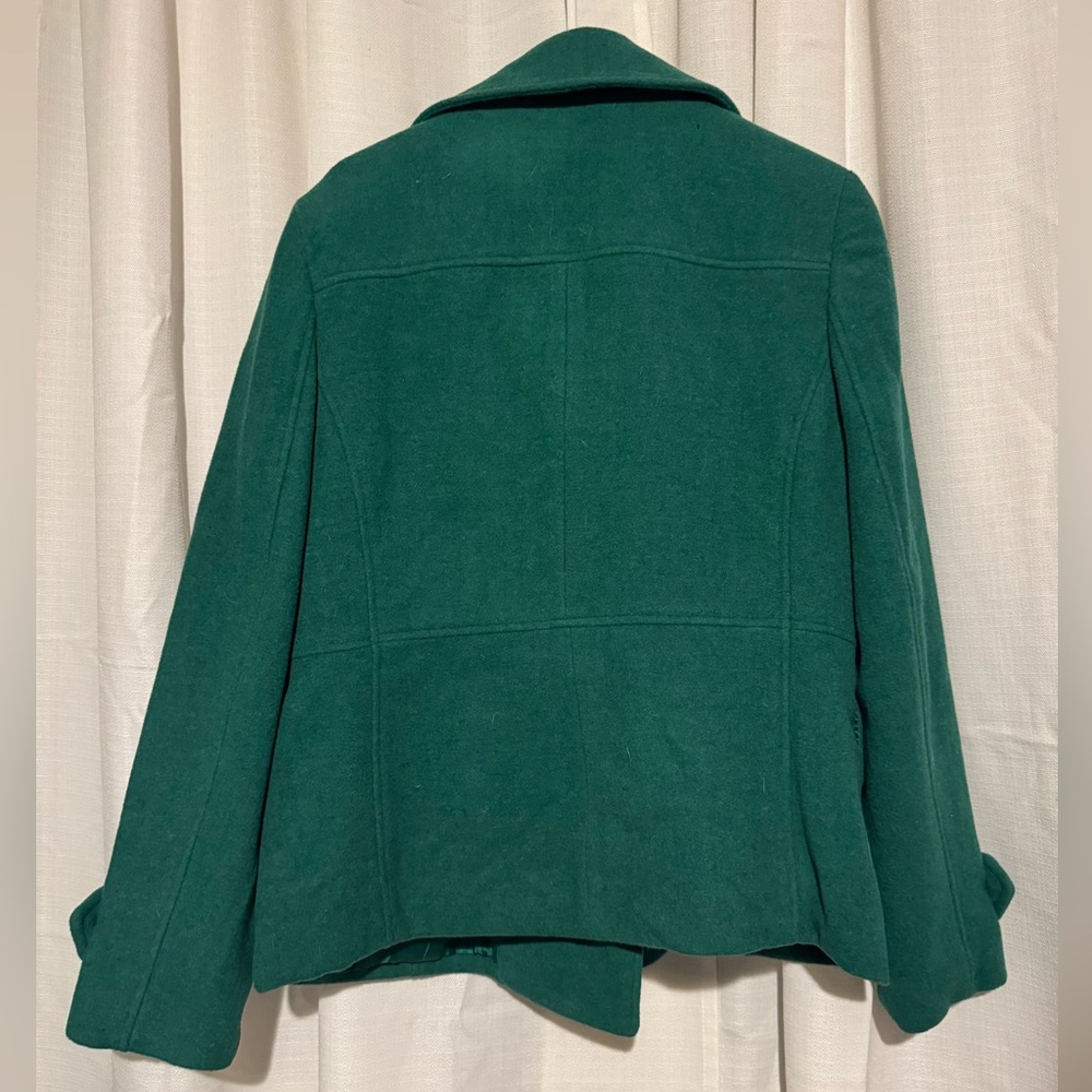 Green Womens wool coat